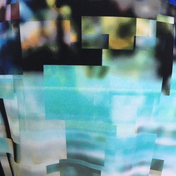 Julia Jordan // Abstract Print Elbow Sleeve Dress size 2 wk2 - Picture 6 of 8